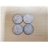 Image 2 : 4 silver 1967 Canadian quarters