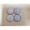 Image 2 : 4 silver 1968 Canadian quarters