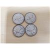 Image 1 : 4 silver 1968 Canadian quarters