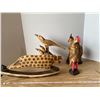 Image 1 : Wooden Cheetah + Wooden Hand Carved Animals