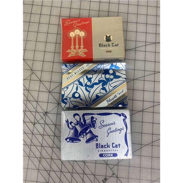 LOT OF VINTAGE CHRISTMAS FLAT FIFTY CIGARETTE SLEEVES