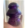 Image 7 : ANTIQUE TWO PIECE PURPLE TELEPHONE INSULATOR
