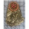 Image 1 : VINTAGE GOLD TONE MESH EVANS SIGNED COMPACT EVENING COIN PURSE