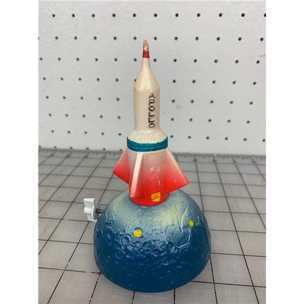 VINTAGE APOLLO ROCKET WIND UP TOY