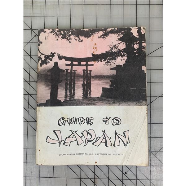 1945 RESTRICTED PUBLICATION GUIDE TO JAPAN 103 PAGES
