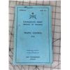 Image 1 : 1956 CANADIAN ARMY MANUAL OF TRAINING TRAFFIC CONTROL 97 pages