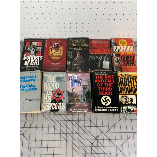 LOT OF WWII RELATED BOOKS WW2 HISTORY