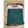Image 1 : VINTAGE EXPORT A CIGARETTES TIN CHALKBOARD SIGN 27" x 19"