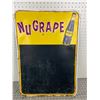 Image 1 : RARE VINTAGE NUGRAPE SODA POP ADVERTISING CHALKBOARD SIGN 27 1/4" x 19 1/4"