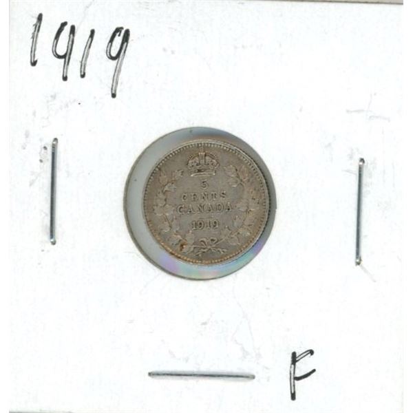 1919 Canadian Silver Nickel