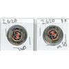 Image 1 : (2) 2020 Bill Reid Commemorative Coloured Toonies