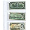 Image 1 : (3) 1937-1973 Canadian One Dollar Bills