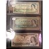 Image 4 : Binder Of 6 1935-1973 Canadian Dollar Bills