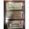 Image 5 : Binder Of 6 1935-1973 Canadian Dollar Bills