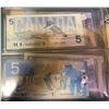 Image 5 : Binder Of 5 Canadian Five Dollar Collection 1937-2002