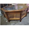 Image 2 : OCTAGON SHAPED COFFEE TABLE 37 1/4"W X 15.5"H