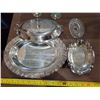 Image 3 : LOT OF SILVER PLATED ITEMS