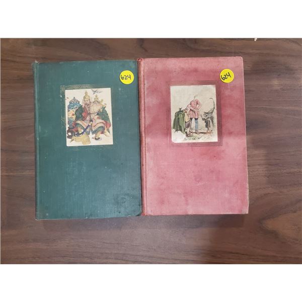 2 FAIRYTALE BOOKS + WORLD MAP -GRIMMS' & ANDERSON'S (ROUGH)