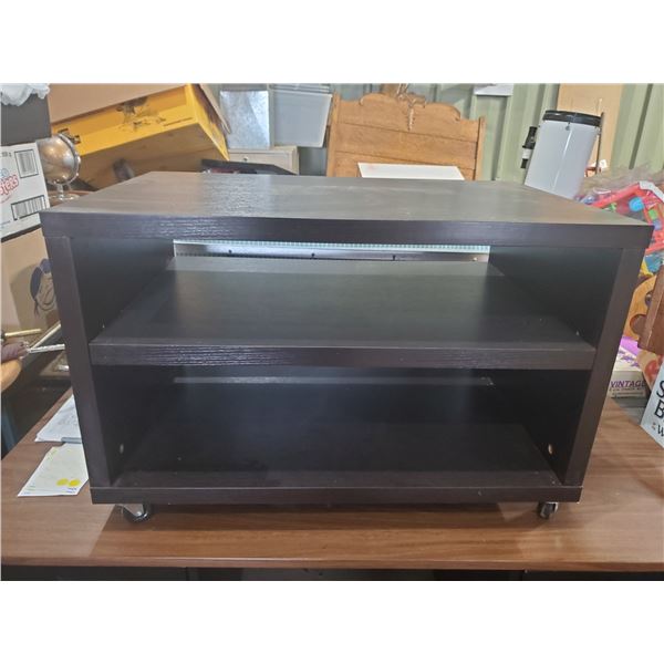 TV STAND ON CASTERS