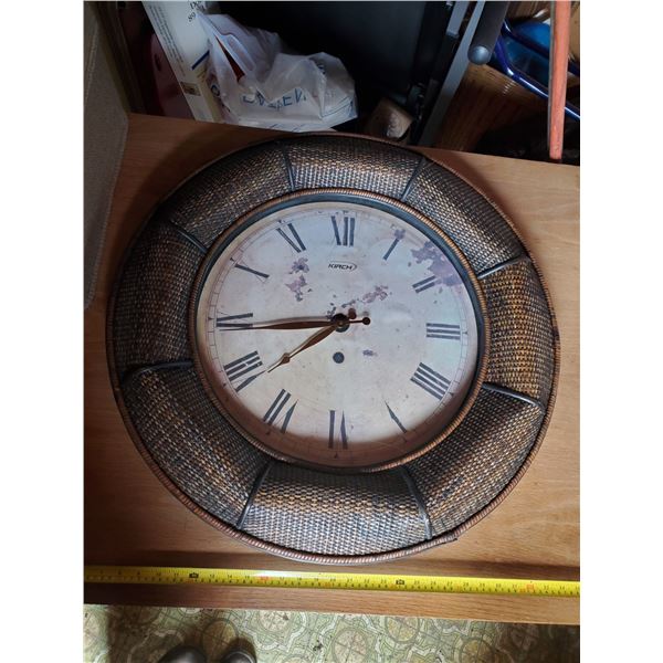 LARGE WALL CLOCK 19" FACE DIA