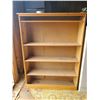 Image 2 : METAL CUPBOARD 39.5"h X 19"w & WOODEN SHELVING 45.5"h X 34"w
