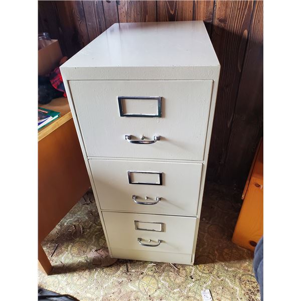 3 DRAWER METAL FILING CABINET