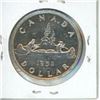 Image 2 : 1952 silver dollar 1$ coin Canada -80% silver