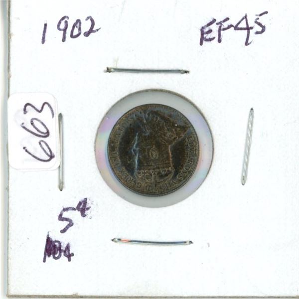 1905 small size cent Canada