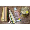 Image 2 : collector cans Coca Cola, Tobacco can sportsman, wooden color swatches