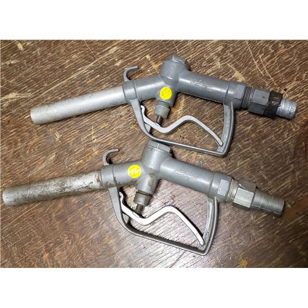 two Bayco fuel nozzles