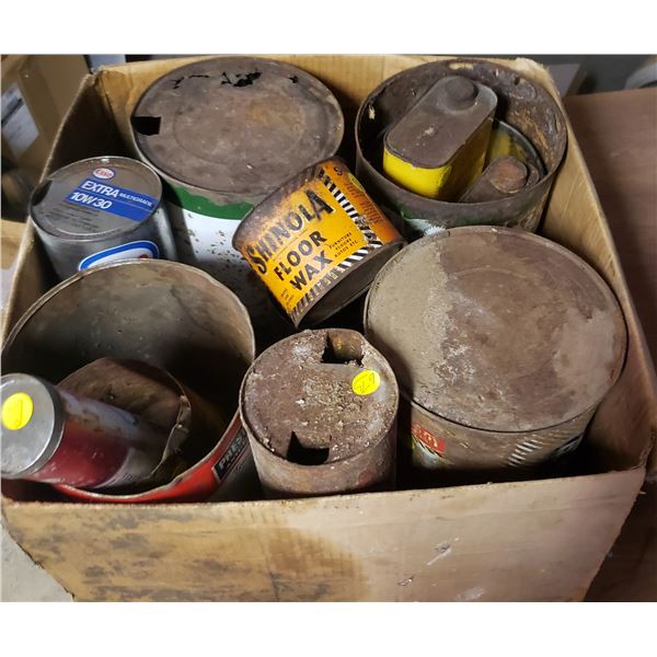 LOT medium and small Assorted cans petroliana Nanouk