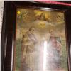 Image 3 : religious print framed dark would frame young Jesus Mary and Joseph approx. 24"x20"