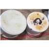 Image 6 : two large enamel pots with lids white