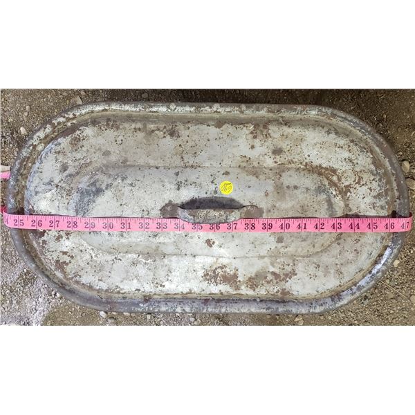 antique copper boiler app. 24" wide with original lid