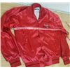 Image 2 : Snap-On jacket. Couple small paint looking spots. Medium red snap up coat. Made in USA