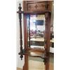 Image 5 : Large mirror shelf approximately 47" x 47" with spindles and contoured edges