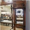 Image 6 : Large mirror shelf approximately 47" x 47" with spindles and contoured edges