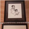 Image 2 : Two Mother and child framed prints Vera Louise Drysdale Navajo "Mother and Child" and Numbered print