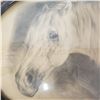 Image 2 : Horse print in antique frame with bevelled oval glass