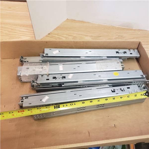 four sets of 16" full extension drawer slides  accurate