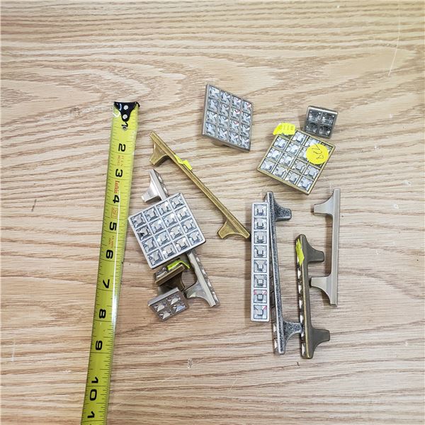 12 made in Italy  crystal pulls and knob