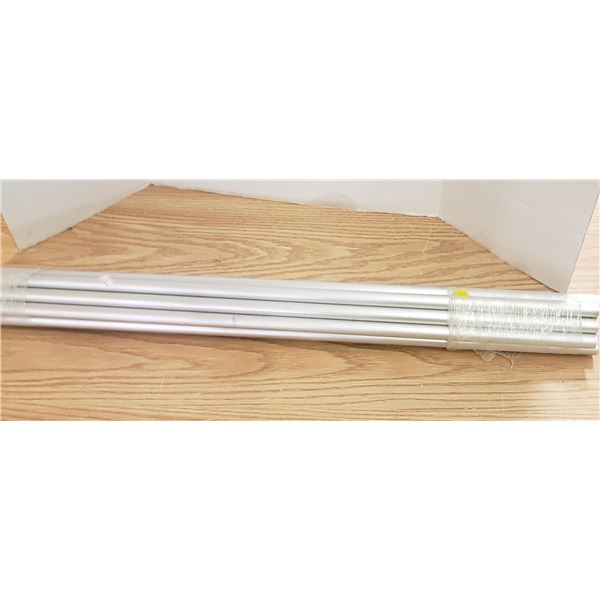 11 aluminum tubes 3 ft could be cut down for chimes