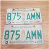 Image 1 : 1982 Pair of Same # on license plate JKZ 157 Saskatchewan