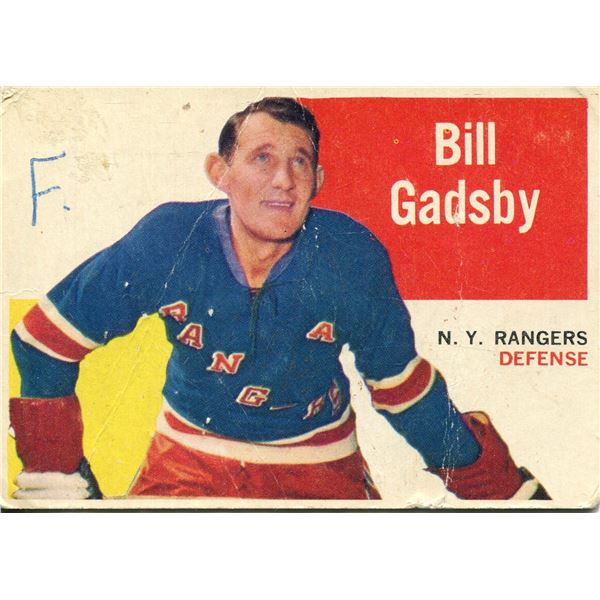 1960/61 TOPPS CARD BILL GADSBY