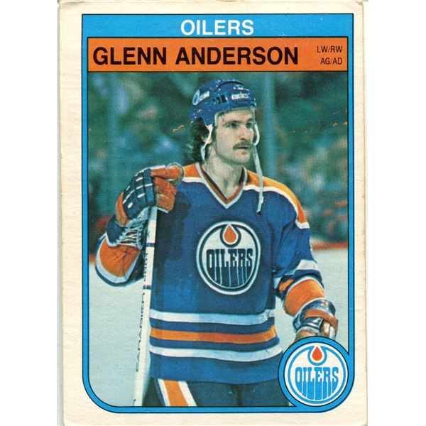 1982/83 OPC CARD GLEN ANDERSON -2ND YEAR CARD