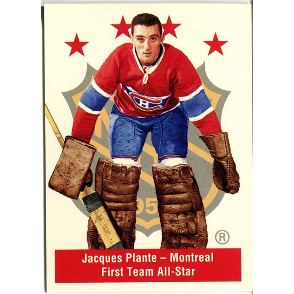 PARKHURST CARD JACQUES PLANTE -1ST TEAM ALL-STAR