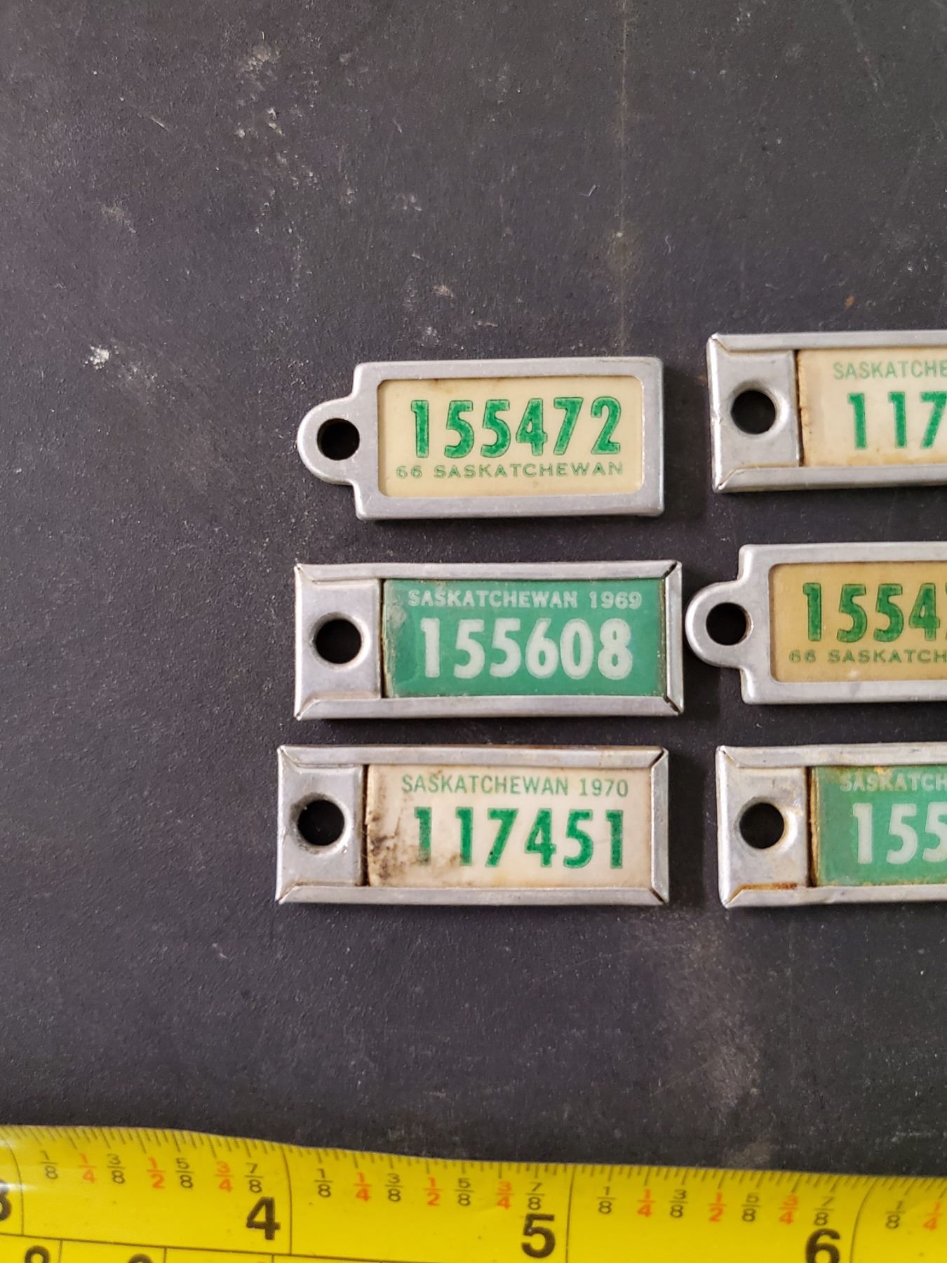 3 PAIRS WAR AMPS KEY TAGS 1960/70'S