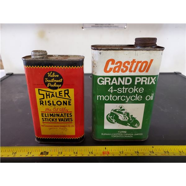 2 TINS SHALER-CASTROL