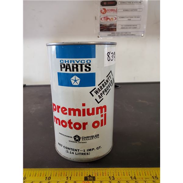 CHRYCO PARTS MOTOR OIL TIN (FULL)