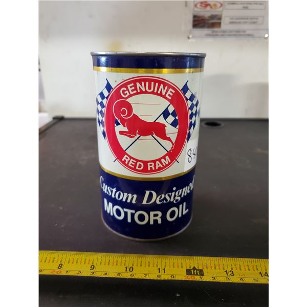 ROD RAM CUSTOM DESIGNED MOTOR OIL TIN (FULL)